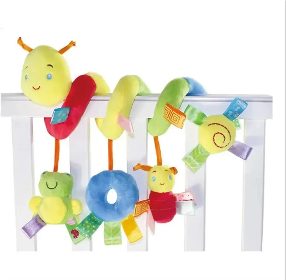 Jouet spirale hochet musical bébé - formes animaux