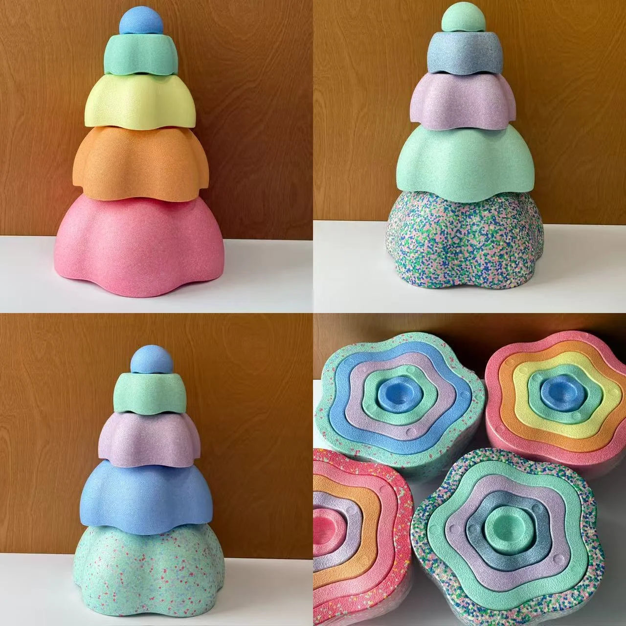 Pierres de Motricité Montessori – Set d'Équilibre en Mousse