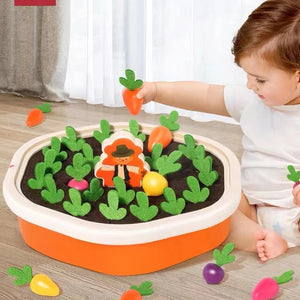 Jeu de Carottes Montessori – Tri des couleurs et formes pour enfants