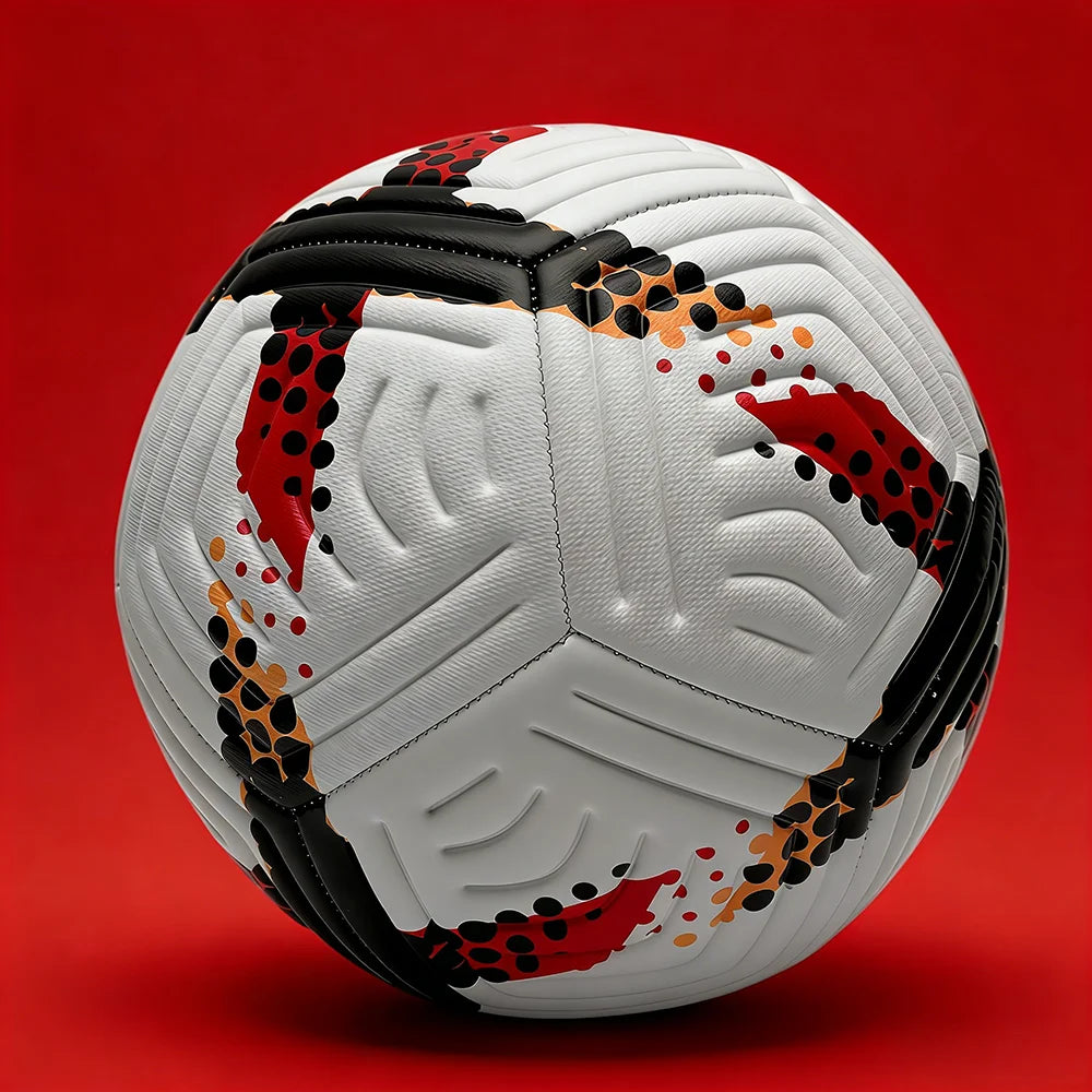 Ballon de Football Professionnel Cousu – Taille 5 PU Haute Qualité