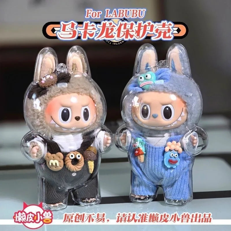 Coque de Protection Transparente pour Figurine Labubu