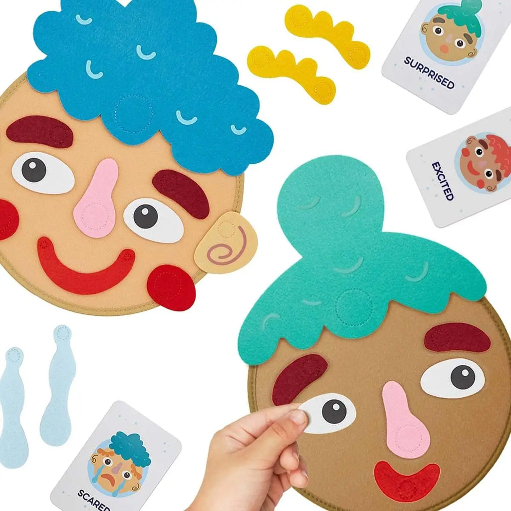 Jeu des Émotions Montessori – Plateau Sensoriel & Cartes Expressions