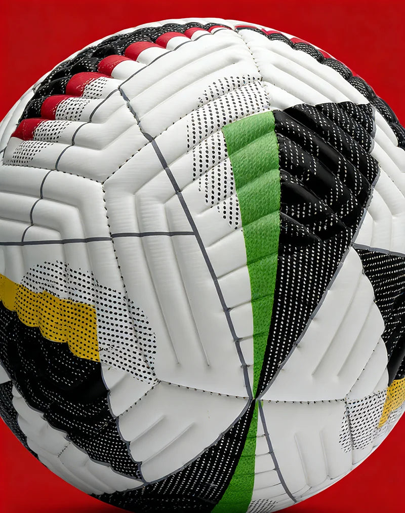 Ballon de Football Professionnel Cousu – Taille 5 PU Haute Qualité