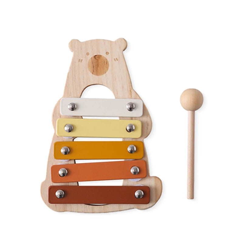 Xylophone en Bois Montessori – Instrument Musical Bébé 6 mois-3 ans