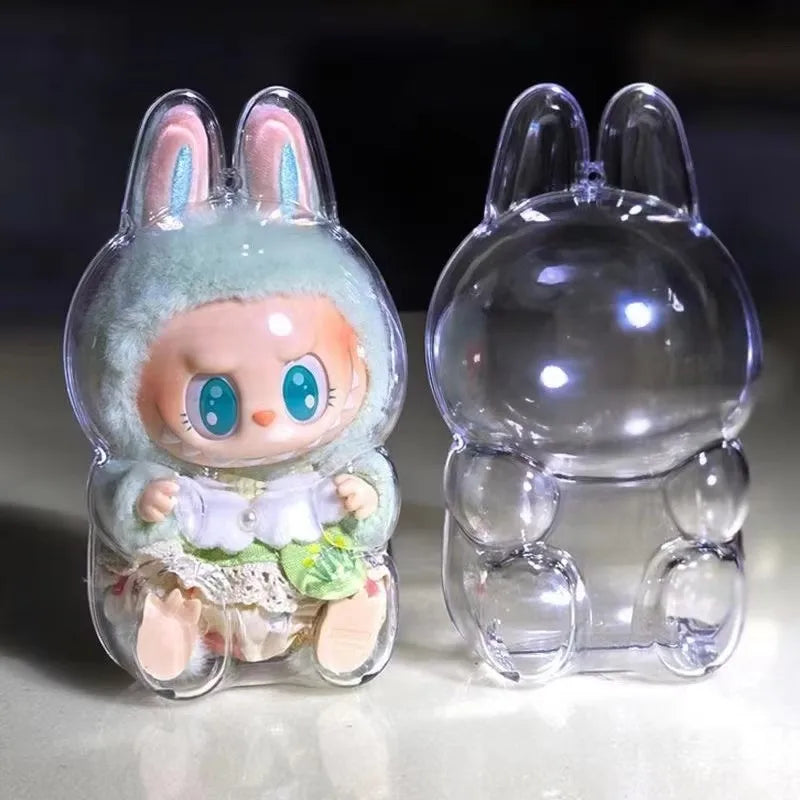 Coque de Protection Transparente pour Figurine Labubu