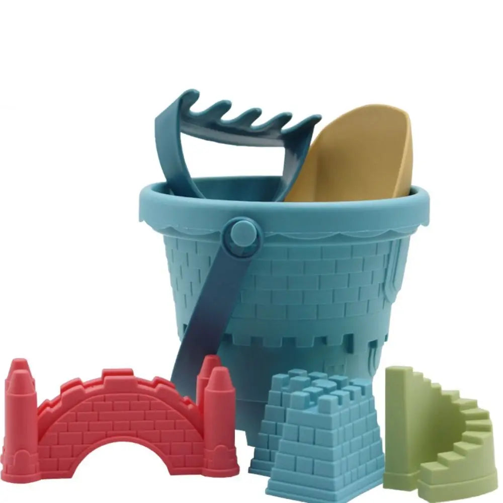 Set de Jeux de Plage 6 Pièces – Château, Seau, Pelle & Râteau