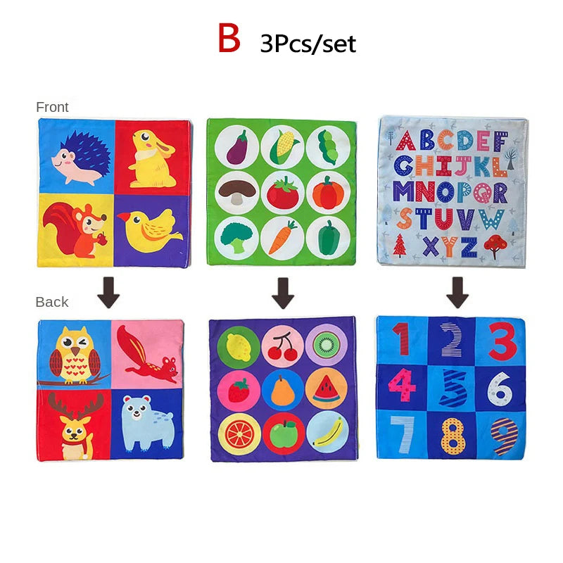 Boîte à mouchoirs sensorielle Montessori - tissu doux et lavable