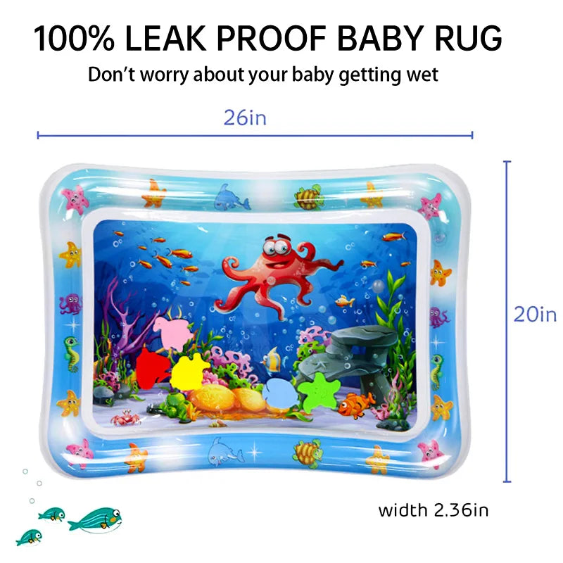 Tapis de jeu aquatique bébé - bébé en tummy time