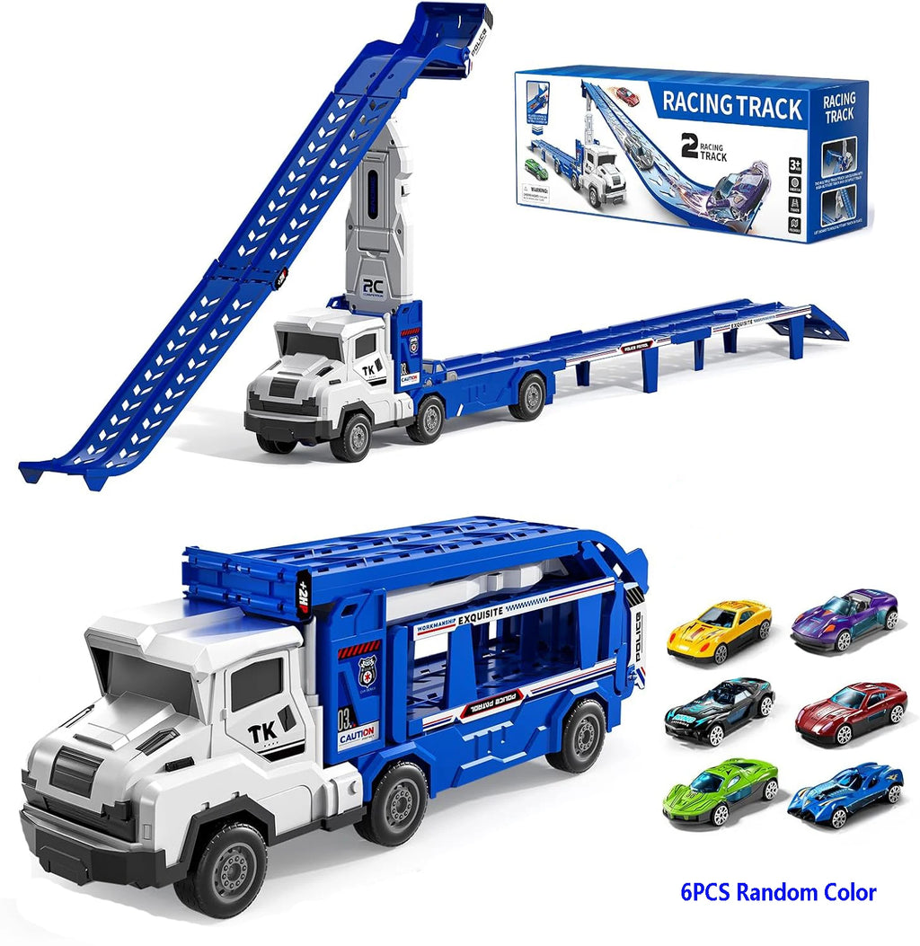 Circuit de Voitures Pliable pour Enfants – Piste, Garage & Rampes