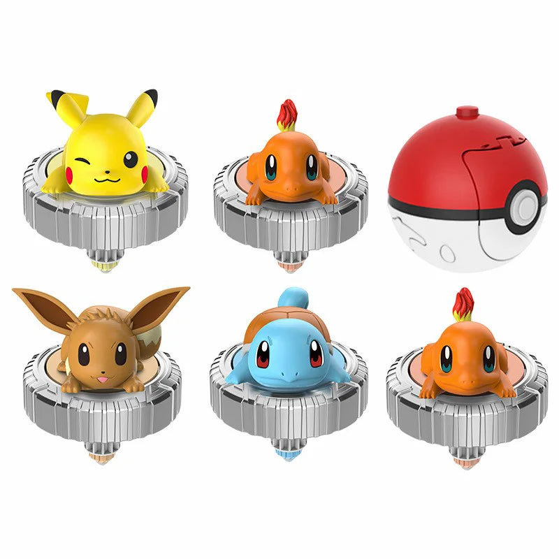 Toupie Pokémon – Figurines Gyro Pikachu, Salamèche, Carapuce
