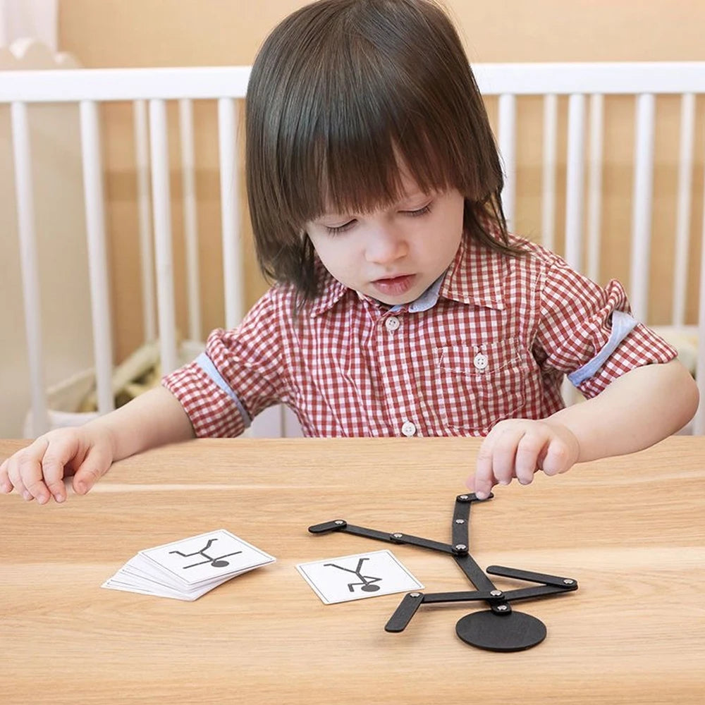 Puzzle Montessori en Bois – Jeu Éducatif Motricité Fine