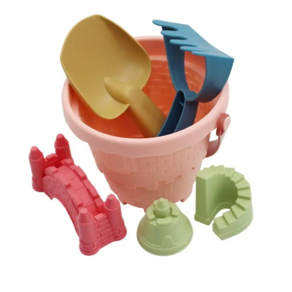 Set de Jeux de Plage 6 Pièces – Château, Seau, Pelle & Râteau