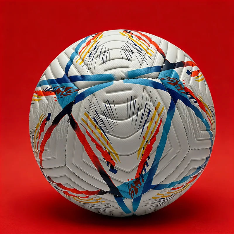 Ballon de Football Professionnel Cousu – Taille 5 PU Haute Qualité