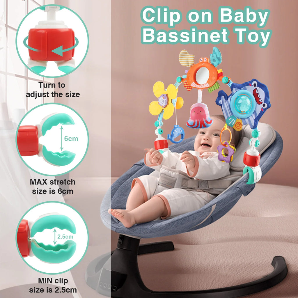Arche d'activités bébé - fixée sur poussette
