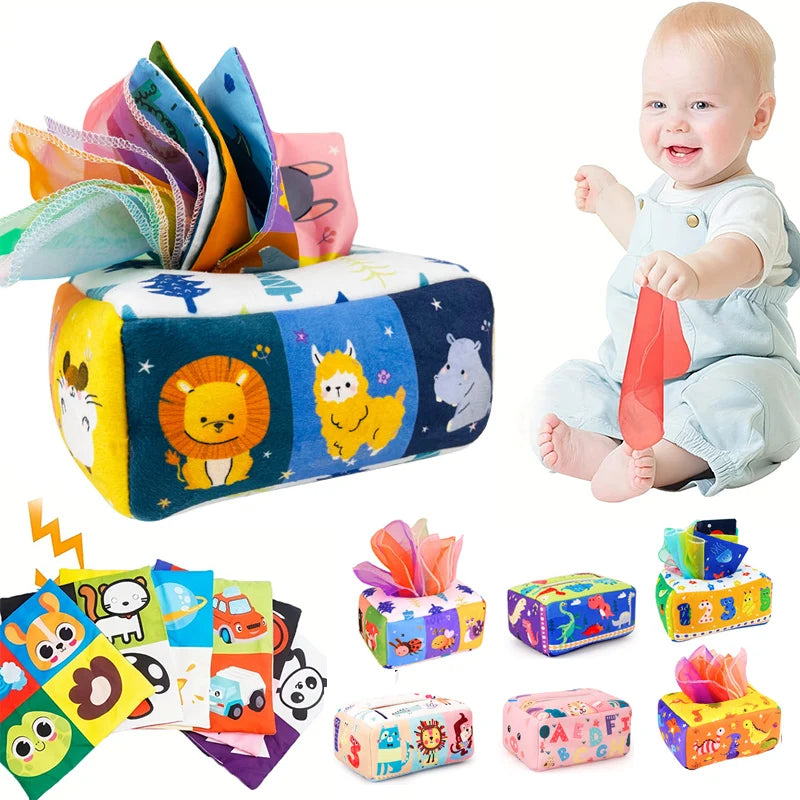 Boîte à mouchoirs sensorielle Montessori - vue principale
