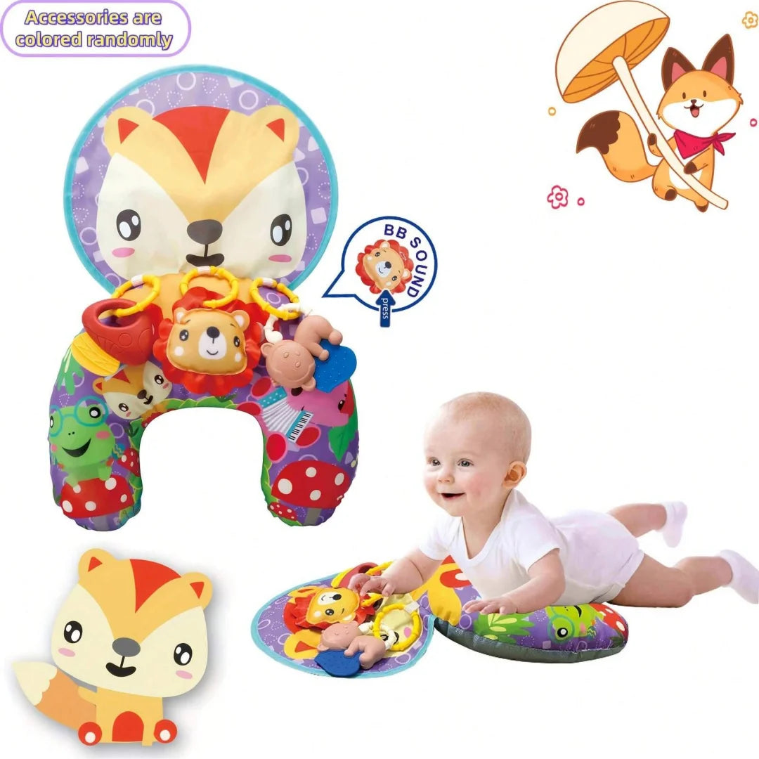 Tapis d'Éveil Bébé – Coussin de Motricité avec Jouets