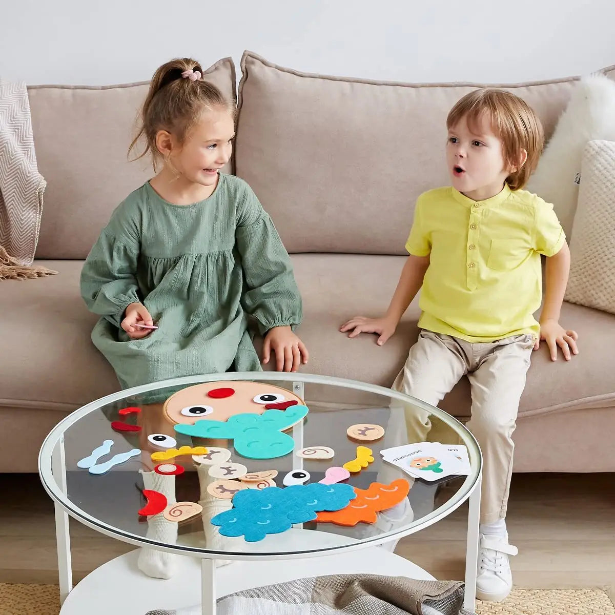 Jeu des Émotions Montessori – Plateau Sensoriel & Cartes Expressions