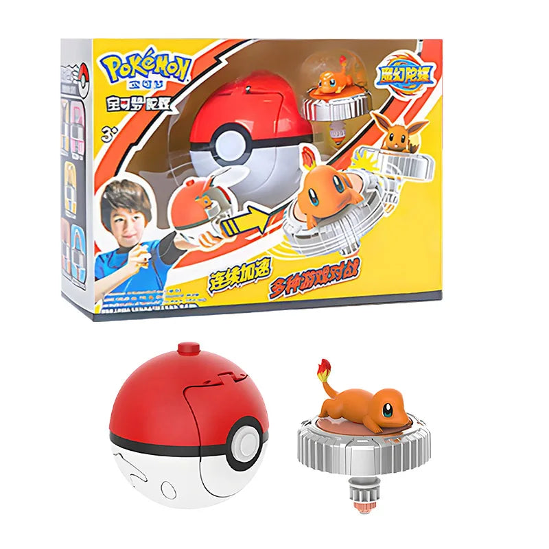 Toupie Pokémon – Figurines Gyro Pikachu, Salamèche, Carapuce