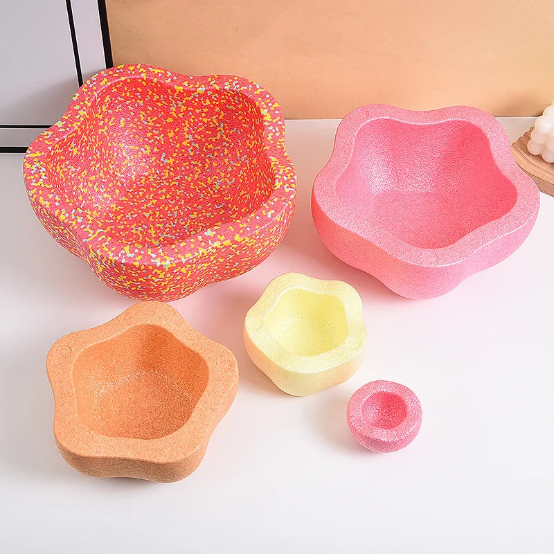 Pierres de Motricité Montessori – Set d'Équilibre en Mousse