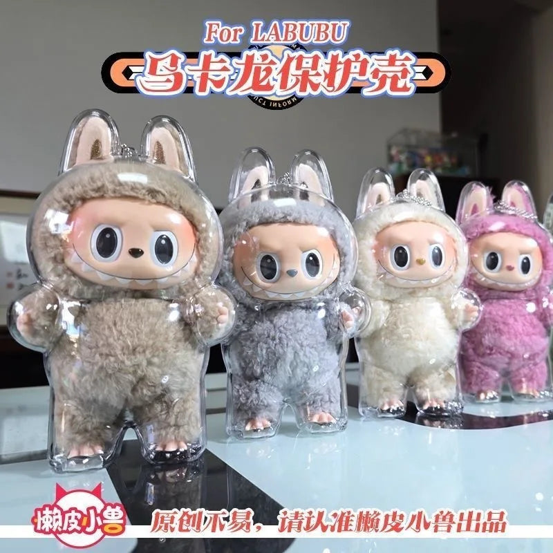 Coque de Protection Transparente pour Figurine Labubu