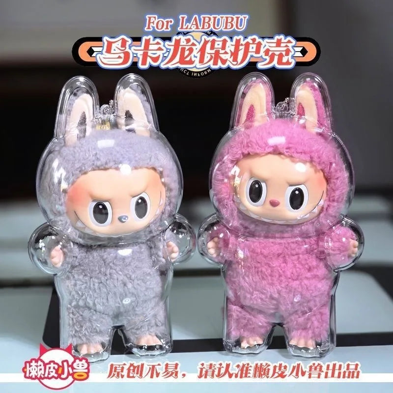 Coque de Protection Transparente pour Figurine Labubu