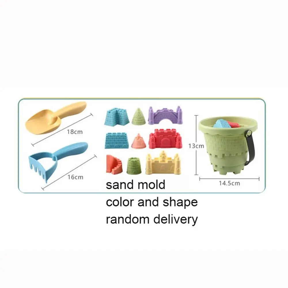 Set de Jeux de Plage 6 Pièces – Château, Seau, Pelle & Râteau