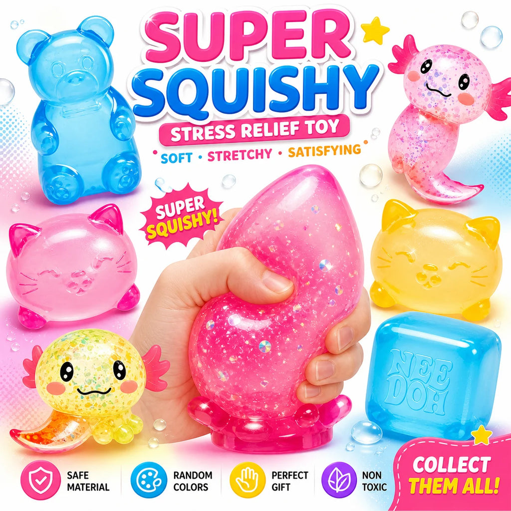 Balle Anti-Stress Squeeze Toy - Jouet Sensoriel Enfant Anti-Anxiété