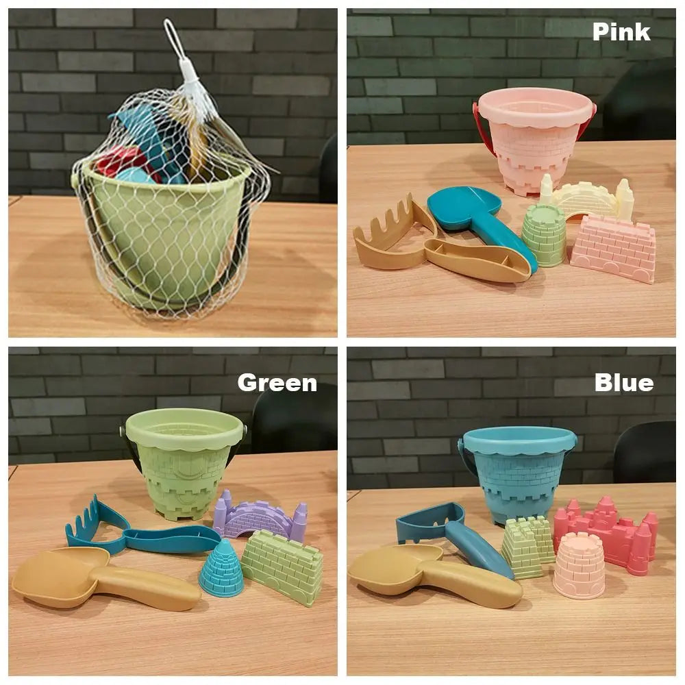Set de Jeux de Plage 6 Pièces – Château, Seau, Pelle & Râteau