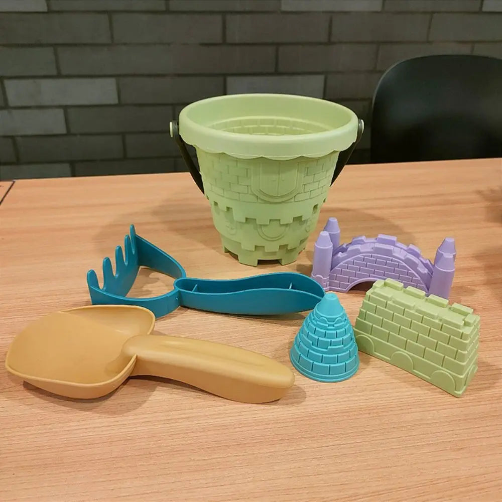 Set de Jeux de Plage 6 Pièces – Château, Seau, Pelle & Râteau
