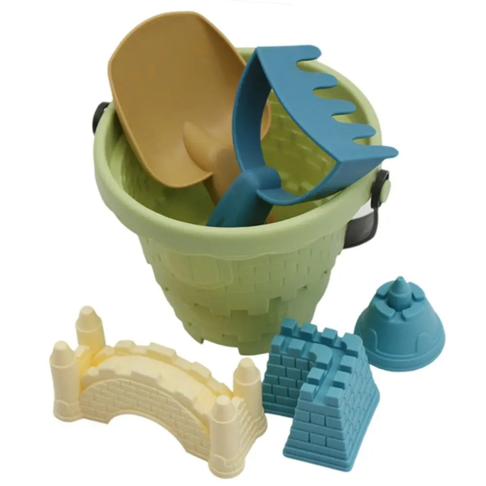 Set de Jeux de Plage 6 Pièces – Château, Seau, Pelle & Râteau