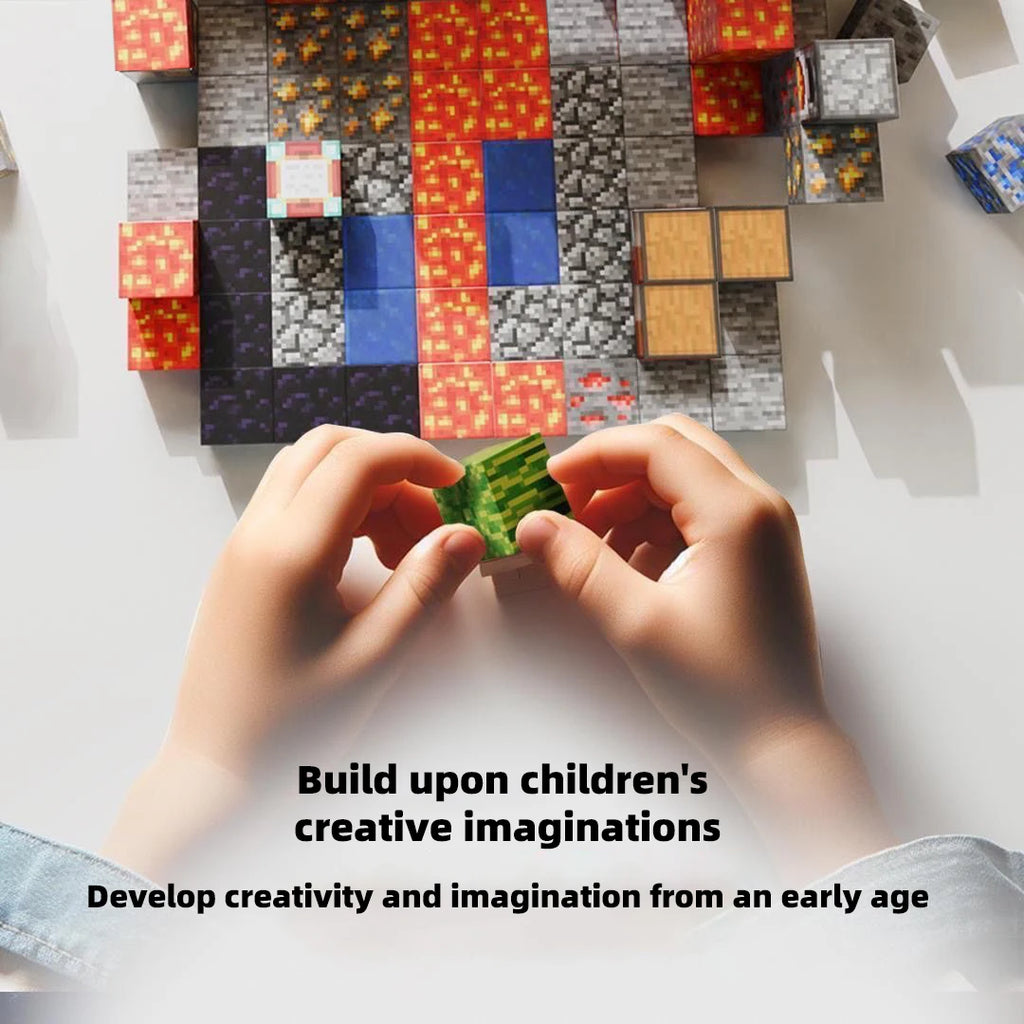 Blocs de Construction Magnétiques Montessori – Set Complet