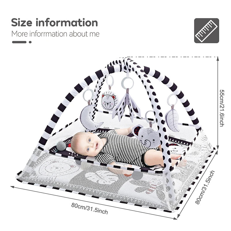 Tapis de jeu bébé - détail des jouets d'éveil
