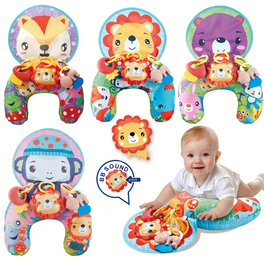 Tapis d'Éveil Bébé – Coussin de Motricité avec Jouets