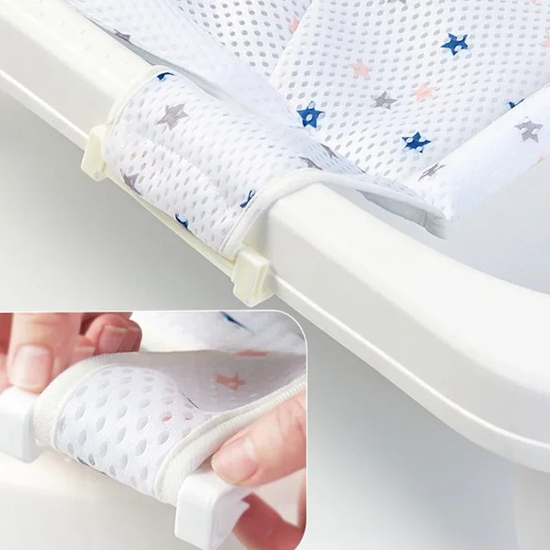 Filet de bain bébé antidérapant - matière polyester douce