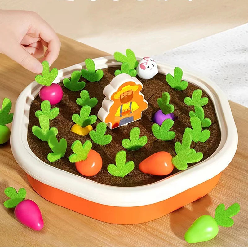 Jeu de Carottes Montessori – Tri des couleurs et formes pour enfants