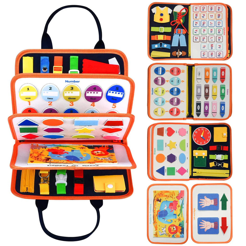 Tableau d'Activités Montessori – Jouet Sensoriel Éducatif 3-6 ans