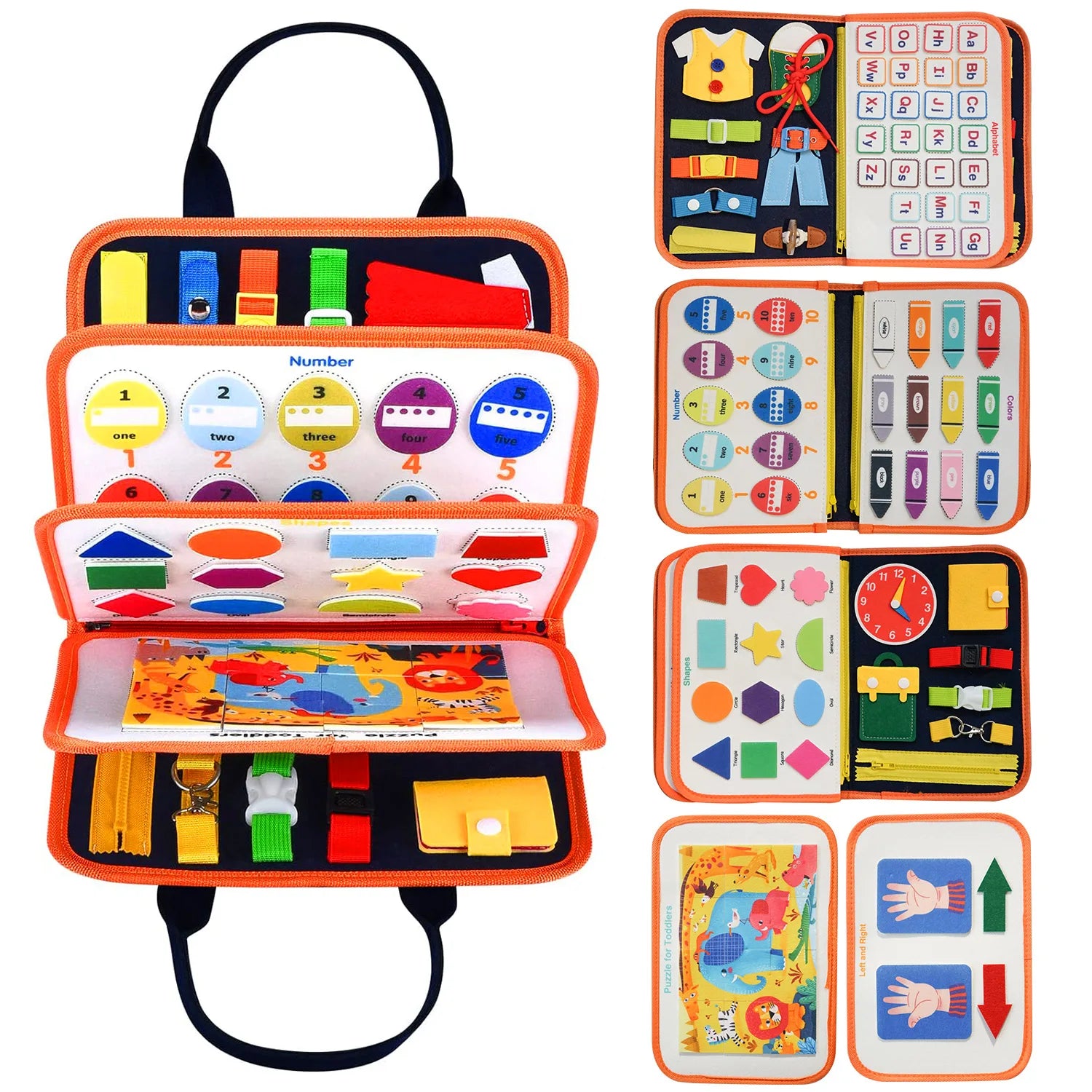 Tableau d'Activités Montessori – Jouet Sensoriel Éducatif 3-6 ans