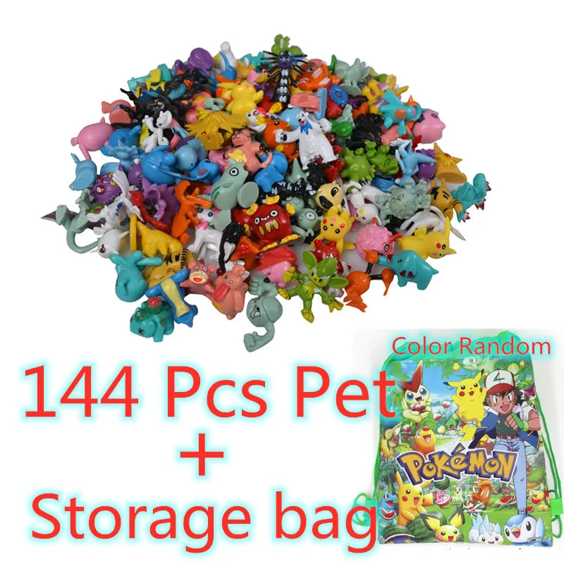 Figurines Pokémon à Collectionner – Coffret 144 Modèles Pikachu